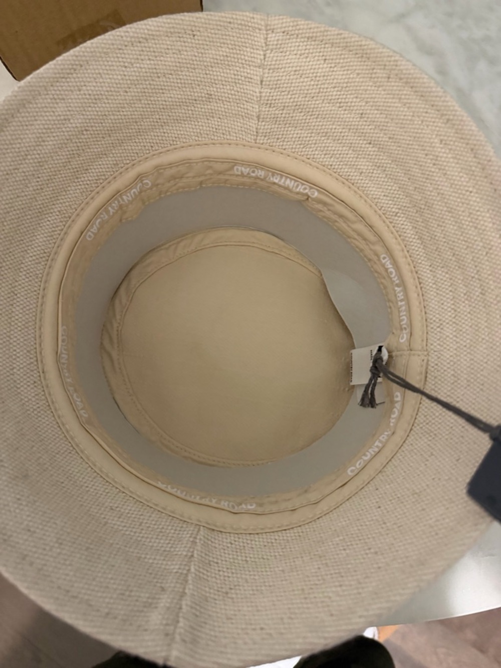 Country Road Beige Knit Bucket Hat - Picture 4 of 5